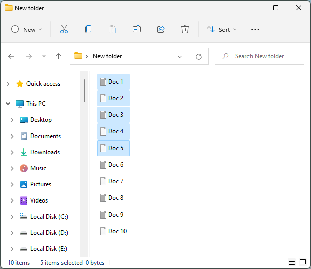 How to select multiple files in Windows 10 & 11