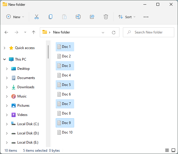 How to select multiple files in Windows 10 & 11