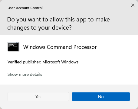 Windows 11 UAC